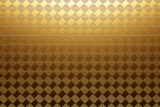 3d illustration of gold  wall stripes . Set of squares on monocrome background, pattern. Geometry  background, pattern photo