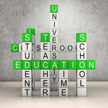 Education crossword room photo