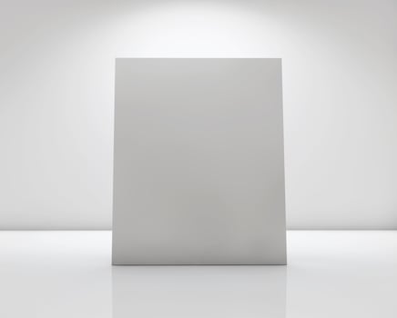 White card label photo
