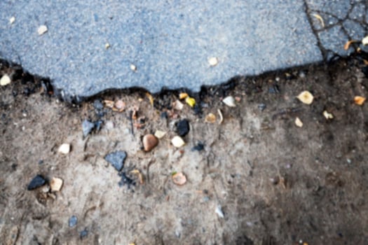 the broken asphalt photo