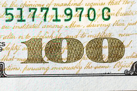 one hundred US dollars photo