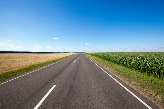 small paved road photo