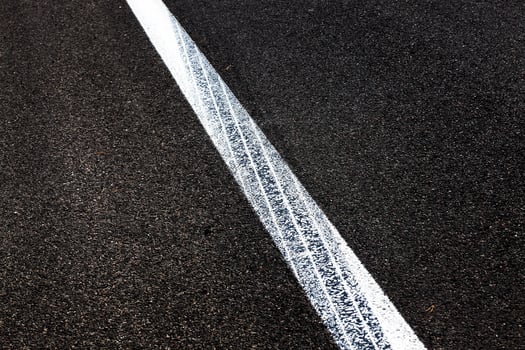road markings .  asphalt photo