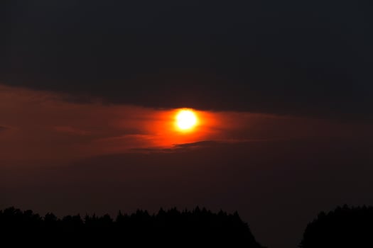 the sky during sunset photo