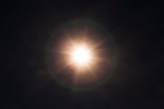 solar eclipse. Summer photo