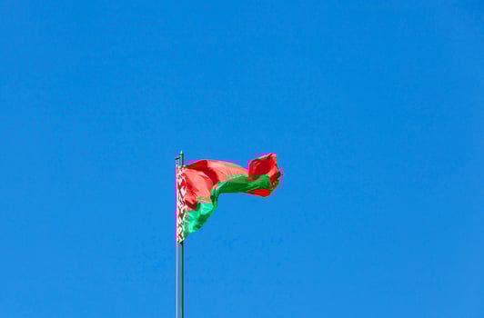 flag of  Belarus photo