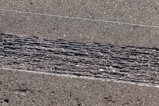Repair asphalt road photo