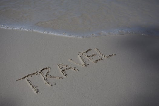Word in the sand written photo