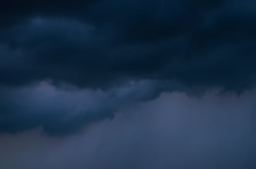 Dark cloud and sky when have storm and rain in monsoon season. photo