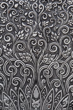 silver wall ,Thai traditional photo