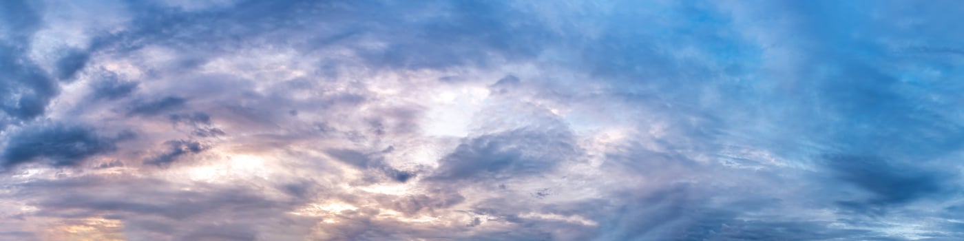 Dramatic panorama sky with storm cloud on a cloudy day. photo