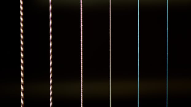 Guitar strings close-up photo