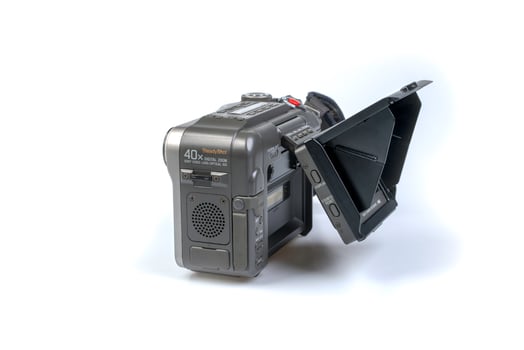 BANGKOK THAILAND -15 February 2022,SONY TAPE Hi8 video recorder. Vintage 8mm video was made in the '90s. photo