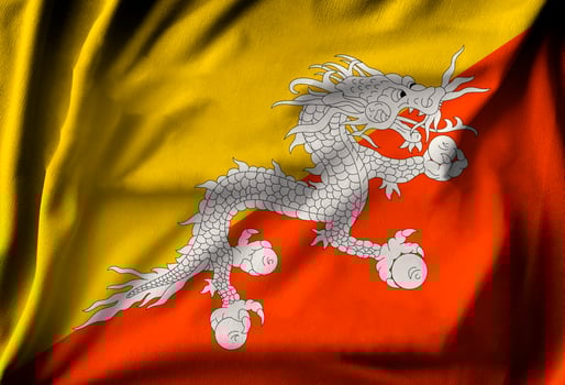 Flag of Bhutan photo