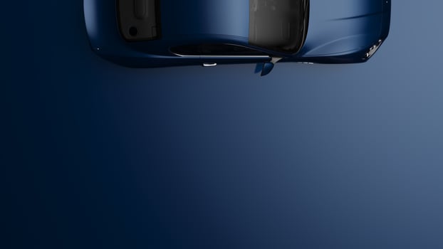 auto blue. 3d illustration of fragments of vehicles on a blue background. photo