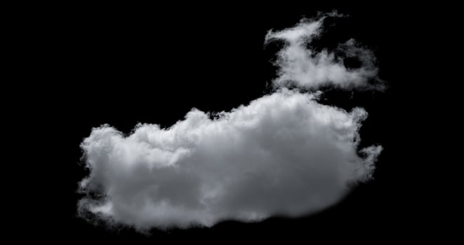 White cloud isolated on black background, Fluffy texture , Abstract smoke photo