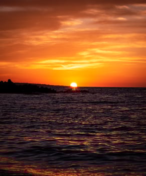Sea sunset wallpaper photo