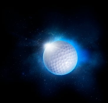 Golf ball ball. Golf ball ball game concept photo