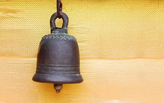 Bells in the temple at Thailand photo