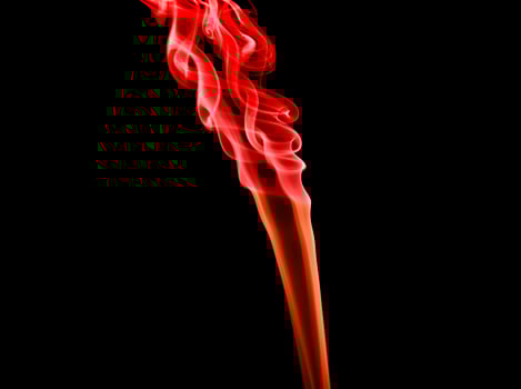 Smoke on black background photo