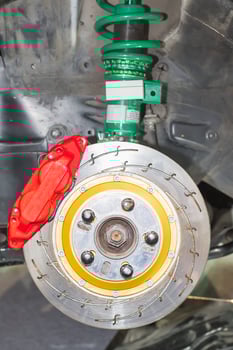 Front disk brakes system photo