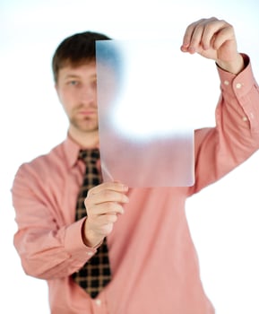 teacher guy on white photo
