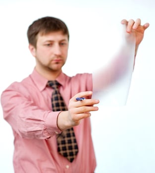 businessman guy on white photo