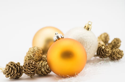 christmas decoration isolated photo