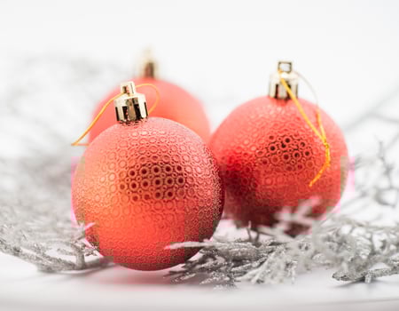 christmas decoration isolated photo