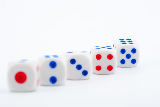 Dice on white photo