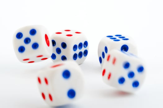 Dice on white photo