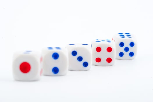 Dice on white photo