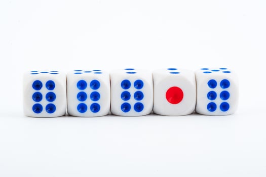 Dice on white photo