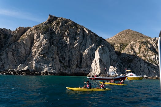 CABO SAN LUCAS, MEXICO - FEBRUARY 1 2019 - Tourist in water activities photo