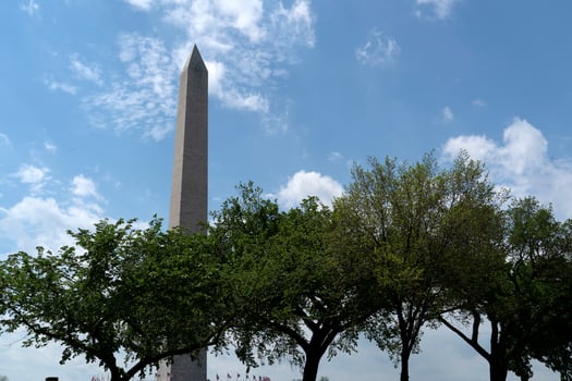 washington memorial obelisc monument in dc photo