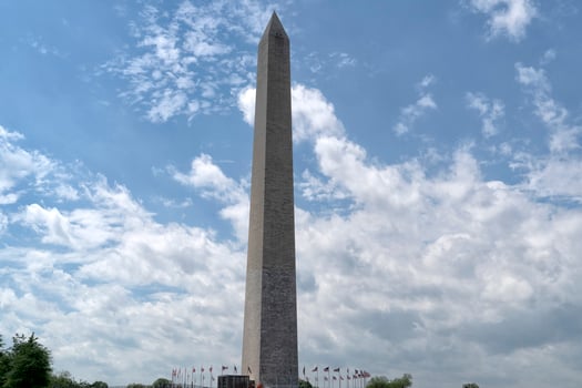 washington memorial obelisc monument in dc photo