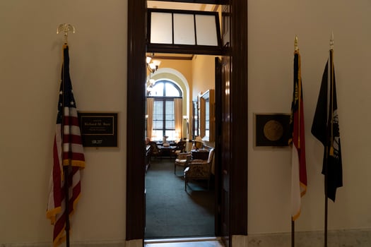 WASHINGTON DC, USA - APRIL 29 2019 - Interior of Russel Senate Bulding - Senator Room photo