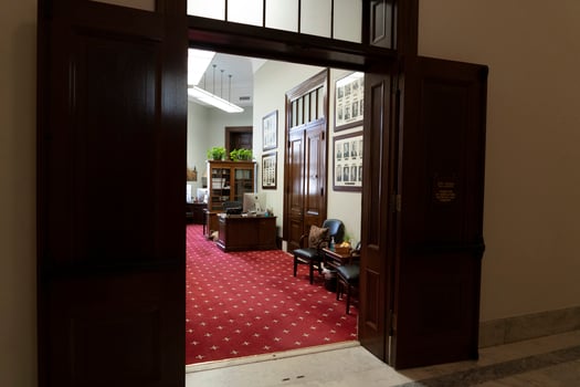 WASHINGTON DC, USA - APRIL 29 2019 - Interior of Russel Senate Bulding photo