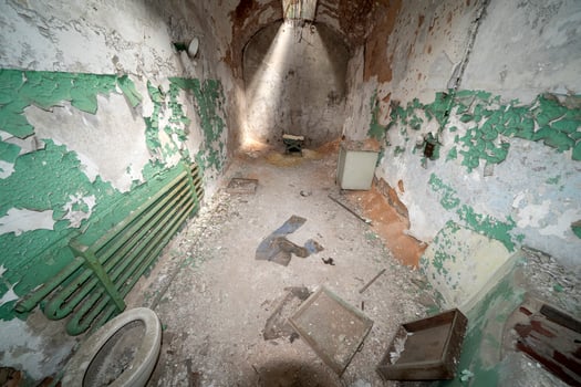 old philadelphia abandoned penitentiary photo