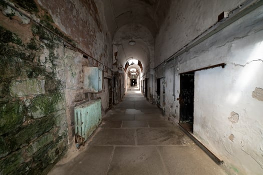 old philadelphia abandoned penitentiary photo