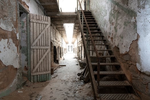 old philadelphia abandoned penitentiary photo