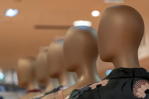 Woman female mannequin in a store photo