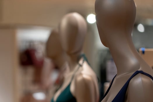 Woman female mannequin in a store photo