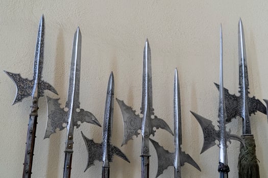 Medieval armor iron helmet detail photo