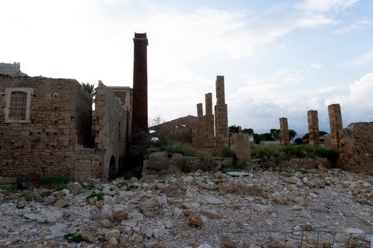 avola old tuna factory sicily photo