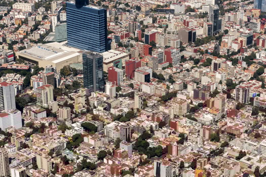 mexico city aerial view cityscape panorama photo