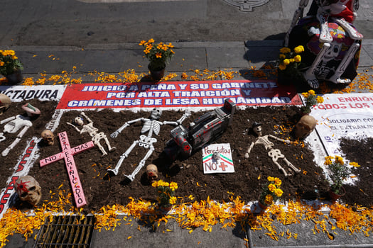 MEXICO CITY, MEXICO - NOVEMBER 5 2017 - Day of dead celebration photo