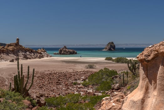 volcano rock and stone baja california sur sea landscape photo