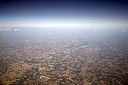 po river valley aerial landscape photo