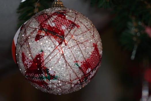 Christmas tree ornament at the market photo